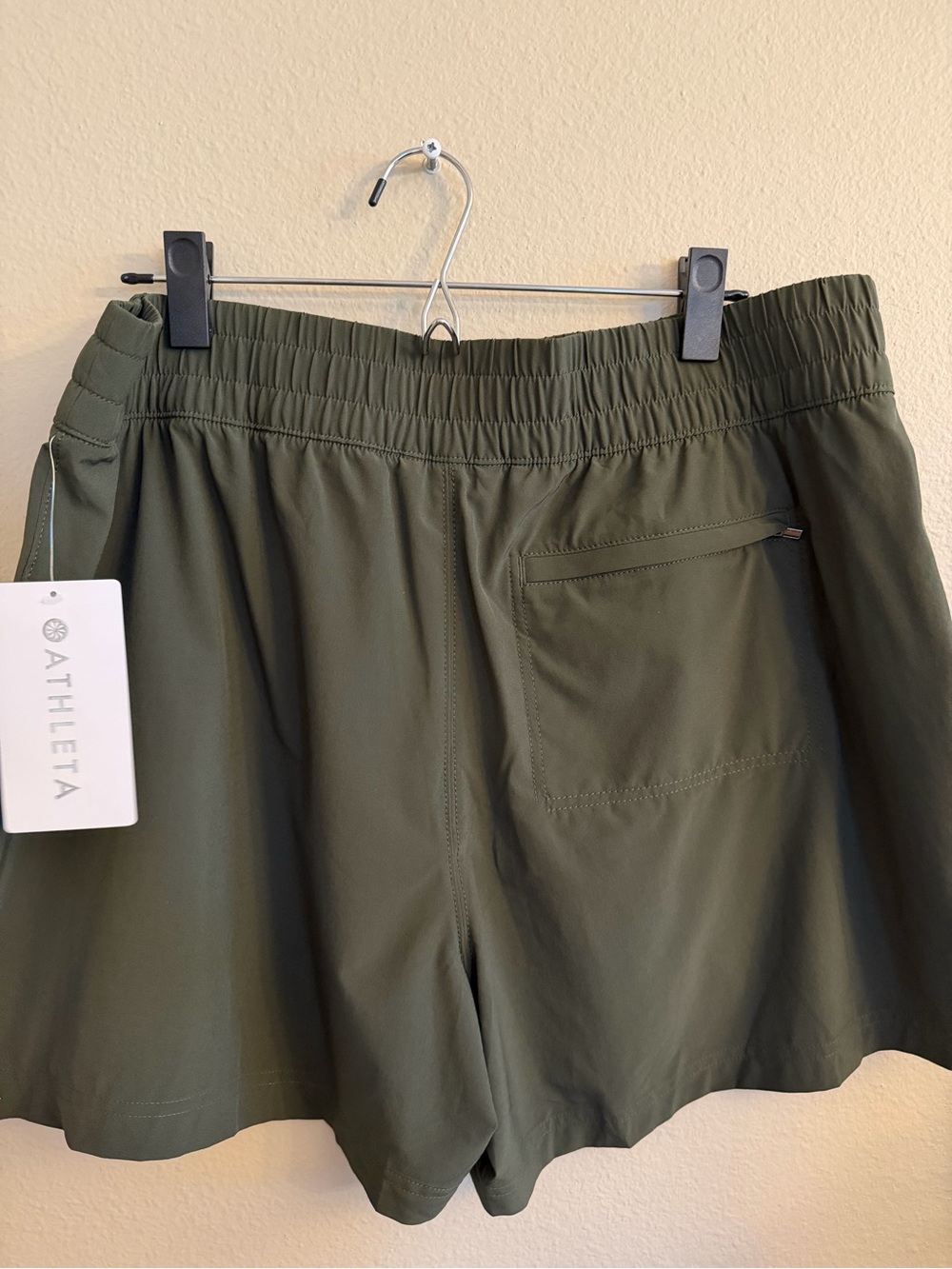 Athleta Olive Green Performance Running Shorts - Picture 3 of 11